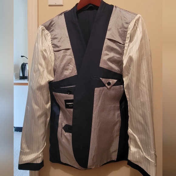 Express Suit Blazer Jacket 36S Men Extra Slim Fit - Picture 4 of 5